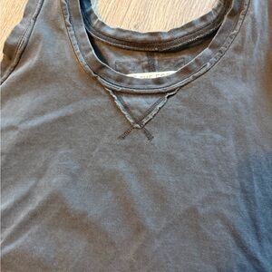 We The Free washed Black Cropped Tank Top